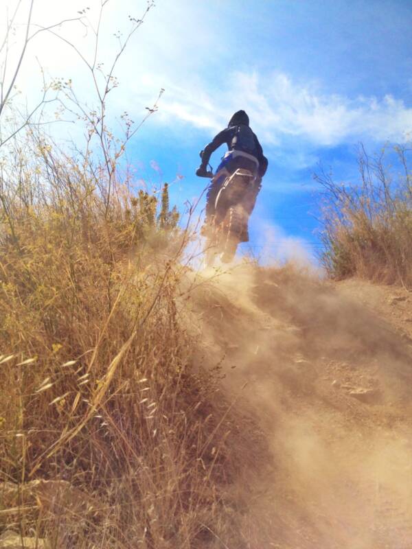 Dusty descent action